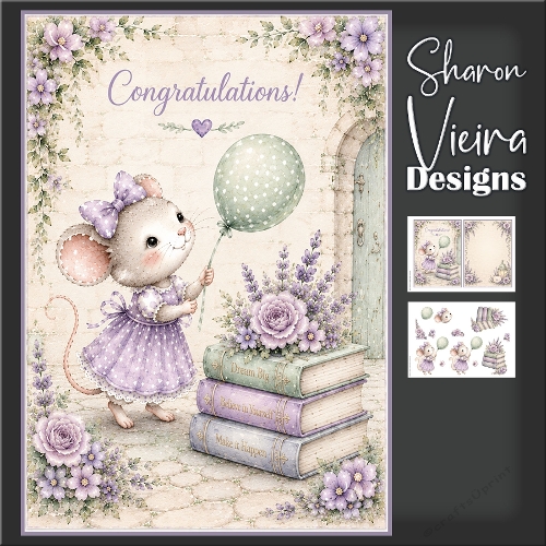 cup1453772_2357 - Penelope The Mouse  series : Congratulations