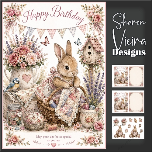 Cute Birthday animals : bunny 