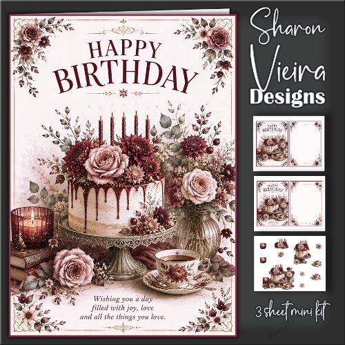 Burgundy And Bloom Birthday 