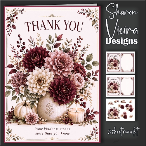 Burgundy And Bloom Thank you 