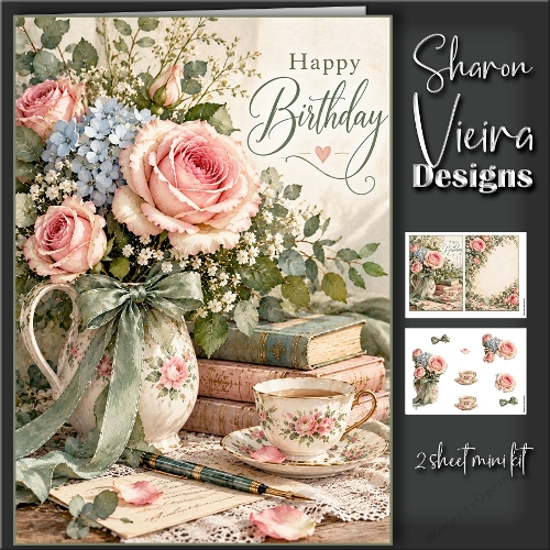Floral and tea birthday 