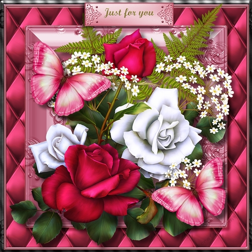 Roses and Butterflies 