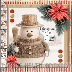 Christmas Snow man 4
