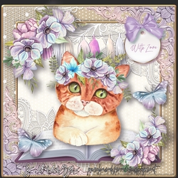 Floral Cat 1
