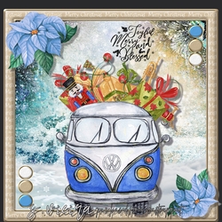 Christmas Van Blue 2