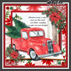 Christmas Trucks Red 1