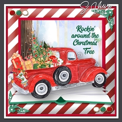 Christmas Vintage Truck 1