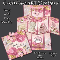 Pink Floral Twist and POP