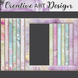 Vintage Pastel frames four 