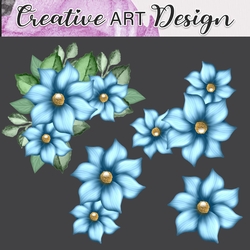 Vintage Pastel Florals four 