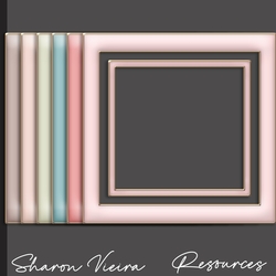 Soft Pastel Earth Series Frames six