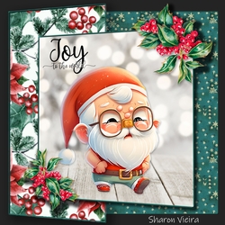 Christmas Santa Fold Back 2