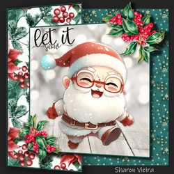 Christmas Santa Fold Back 3