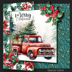 Christmas Fold Back trucks one