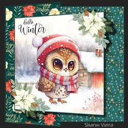 Christmas Hoot fold back one 
