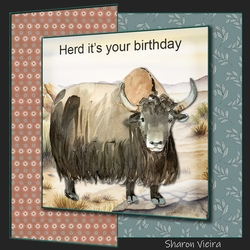 Birthday Yak fold back