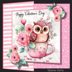 Valentine owl fold back with folio option