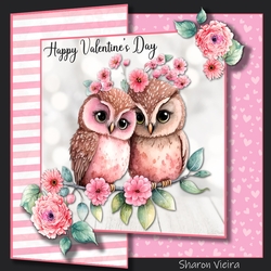 Valentine owl fold back with folio option 3