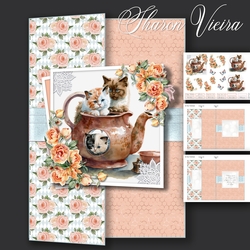 Kittens And Tea Fold back one 