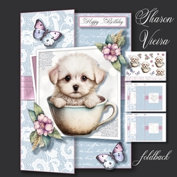 Pup in a cup fold back three