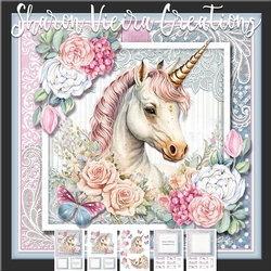 Pastel Unicorn Portrait one