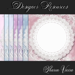 Lavender Watercolour Series Papers one