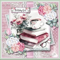 Flowers and books one 