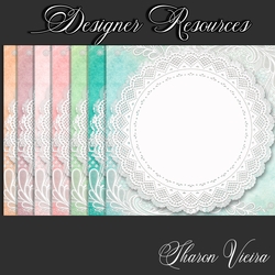 Ocean Sunset Watercolour Papers one