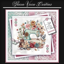 Just a beautiful floral sewing machine KIT-ONE