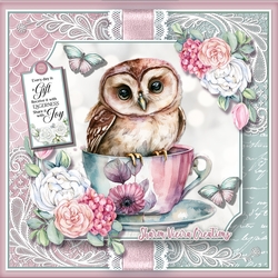 Just an Owl and her Tea KIT-four
