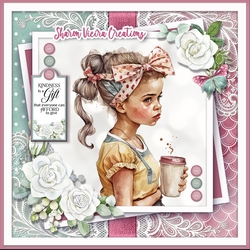 A girl and her Drink KIT-FOUR