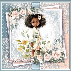 A beautiful girl and her flowers KIT-TWO