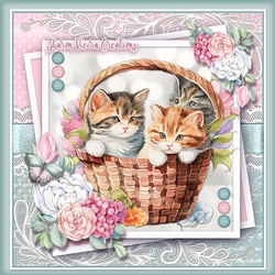 Just some cute cats in a basket KIT-ONE