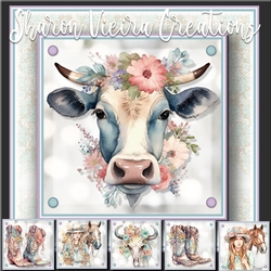 Western Whimsical Complete 6 Topper Kit