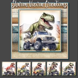 Dino Birthday Complete topper kit
