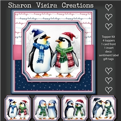Christmas Penguins Topper Kit
