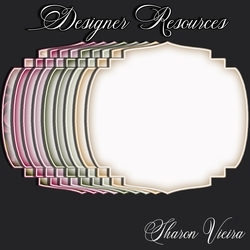 Vintage Floral Resource Series  Mats two 