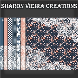 Navy and Coral Papers 3