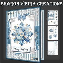 Blue Christmas Card One