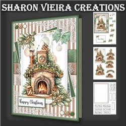 Green and Kraft  Christmas Card One 