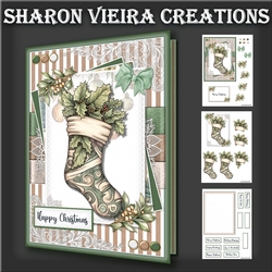 Green and Kraft Christmas Card Five
