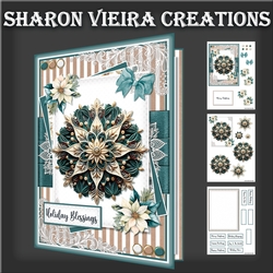 Teal and Kraft Christmas One 