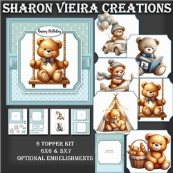 Cute Bear topper kit
