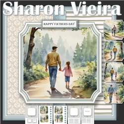 REQUEST-watercolour Fathers Day 2 -Girl