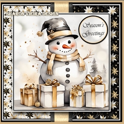 Gold Snow Man 