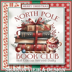 Christmas Bookclub card