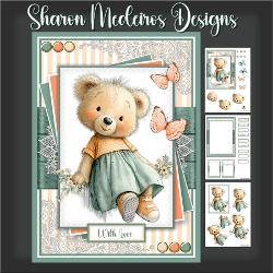 The Birthday bear and butterflies