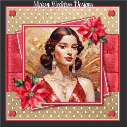 Image of cup1394998_2357 -  Christmas Art Deco Lady two