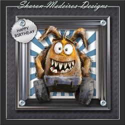 Cute Monster truck Birthday 3 