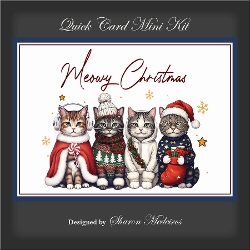 Quick Card Kit Christmas Cats